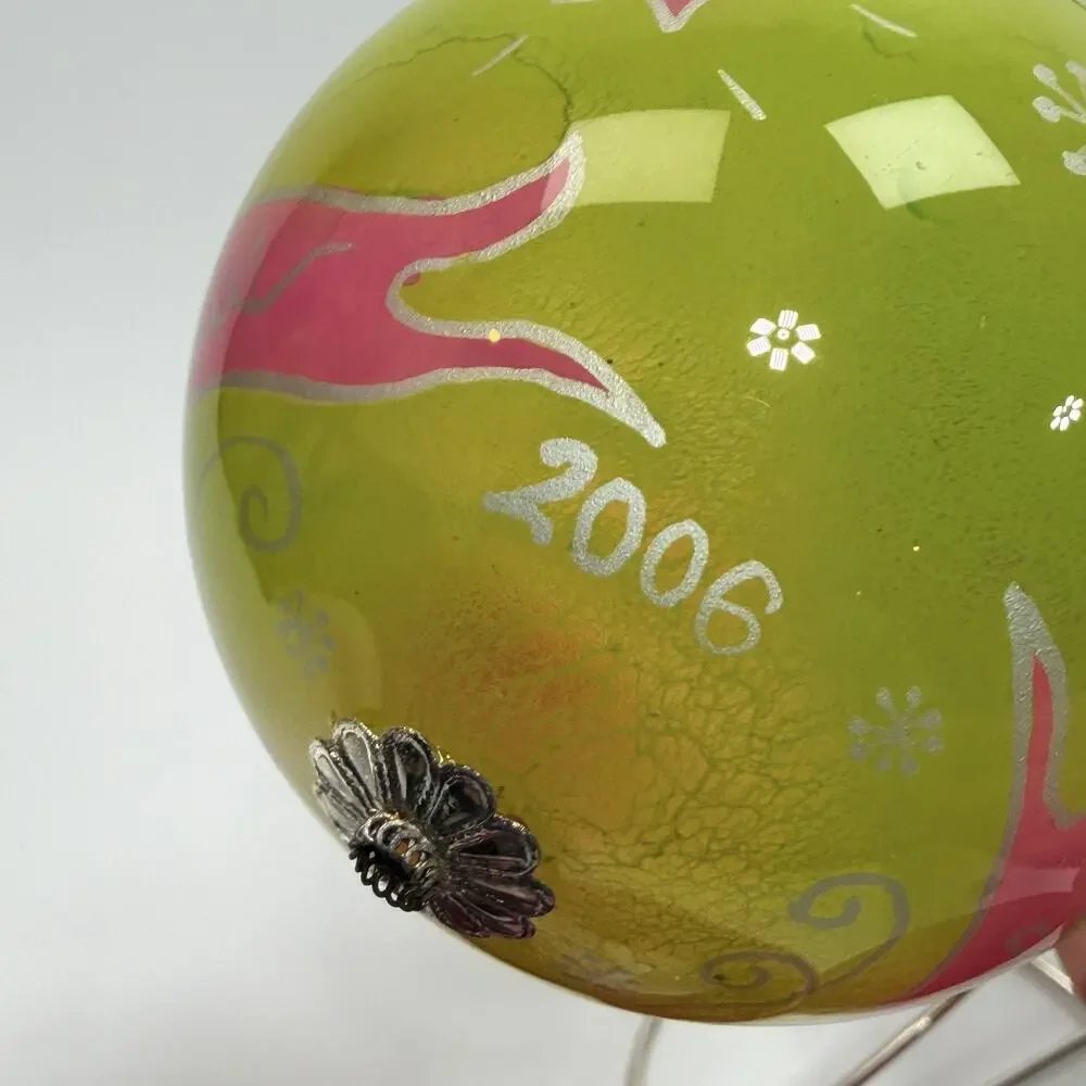 Pier 1 Li Bien Glass Christmas Ornament 3